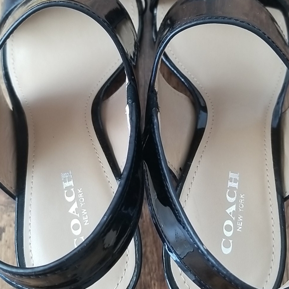Coach Marla Slingback Patent Leather Sandals - Picture 7 of 7